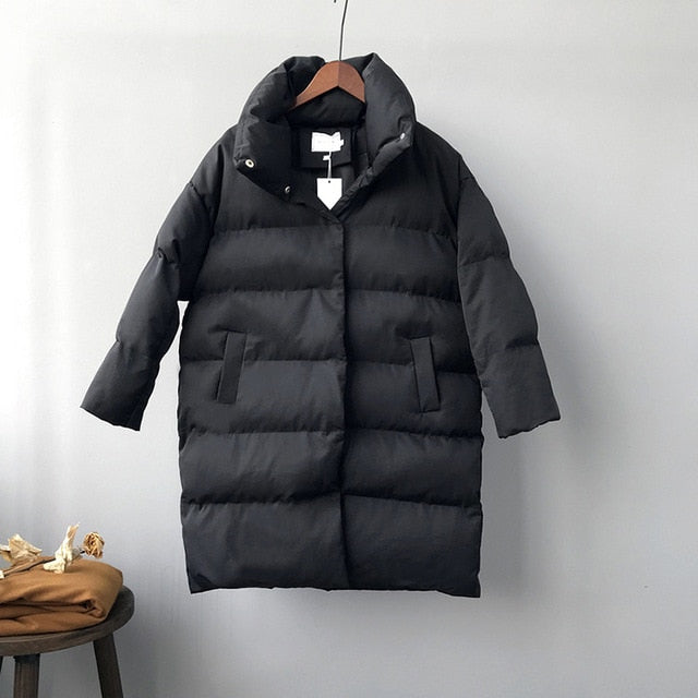 HXJJP Thick Jacket Women Winter Long Casual Warm  Oversize puffer