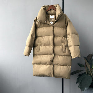 HXJJP Thick Jacket Women Winter Long Casual Warm  Oversize puffer