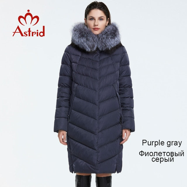 Astrid Winter new arrival down jacket with a fur collar