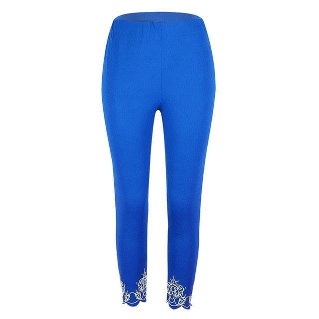 Hot Good Quality Women Leggings Casual Slim Print Ankle Length Legging Underpants Plus Size Female Leggings 5XL Black White Grey