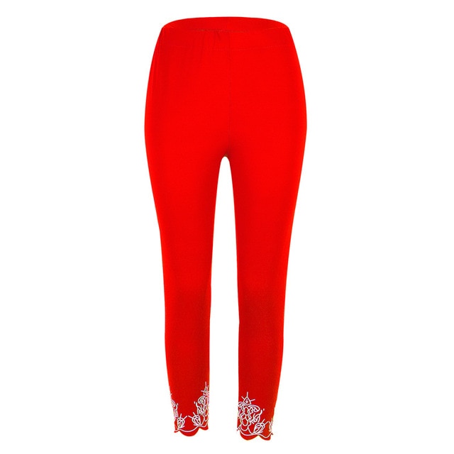 Hot Good Quality Women Leggings Casual Slim Print Ankle Length Legging Underpants Plus Size Female Leggings 5XL Black White Grey