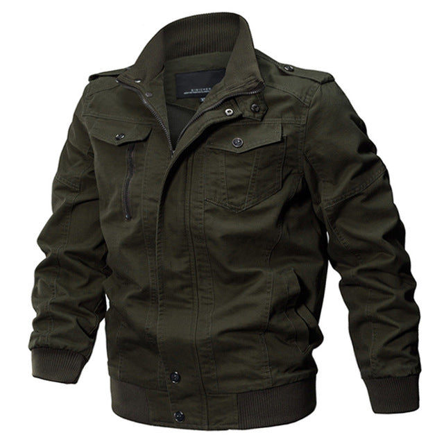 Brand Mens Winter Cotton Bomber Jacket Coat