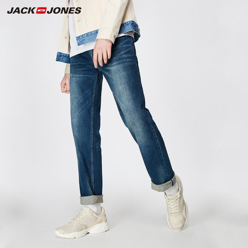 JackJones 2019 Spring New Men's Elastic Cotton Stretch Jeans Pants