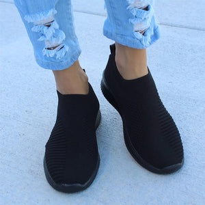 Sneakers Women Stretch Fabric Socks Shoes