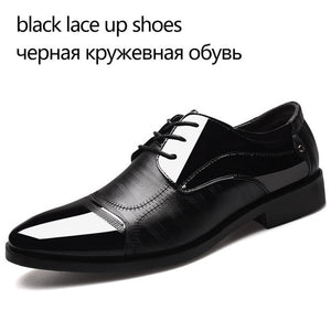 REETENE Fashion Business Dress Men Shoes 2019 New Classic Leather
