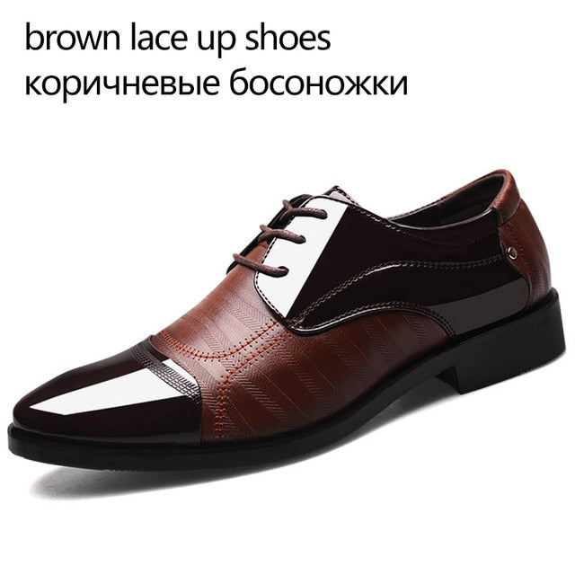 REETENE Fashion Business Dress Men Shoes 2019 New Classic Leather