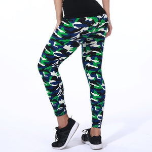 New 2019 Camouflage Printed Women Leggings Fashion Design Female Casual Polyester Soft Elasticity Pant Sexy Army Legging